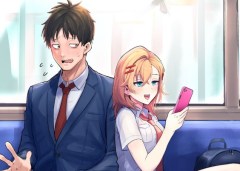 Baca Manga Asa no Tsuukin Densha de, Yatara to Hanashikakete Kuru Joshikousei.