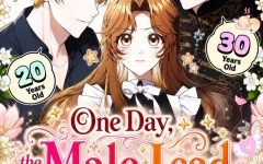 Baca Manhwa One Day, the Male Lead Fell Into Our House