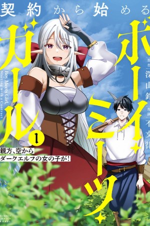 Sampul Keiyaku kara Hajimeru Boy Meets Girl - Oyakata, Sora kara Dark Elf no Onnanoko ga!