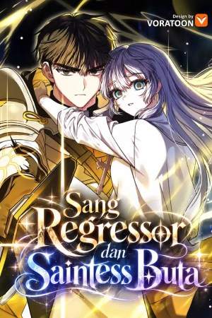 Sampul The Regressor and the Blind Saintess