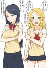 1 RT de Nakawarui Nonke Joshi-tachi ga 1-byou Kiss suru