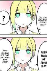 Manga A Story About a Blonde Virgin Girl Who Acquires Sexual Knowledge gambar 2