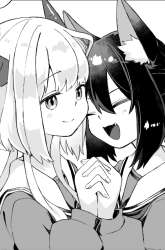 Manga A Story About a Dragon Girl and a Cat Girl Skipping School gambar 4